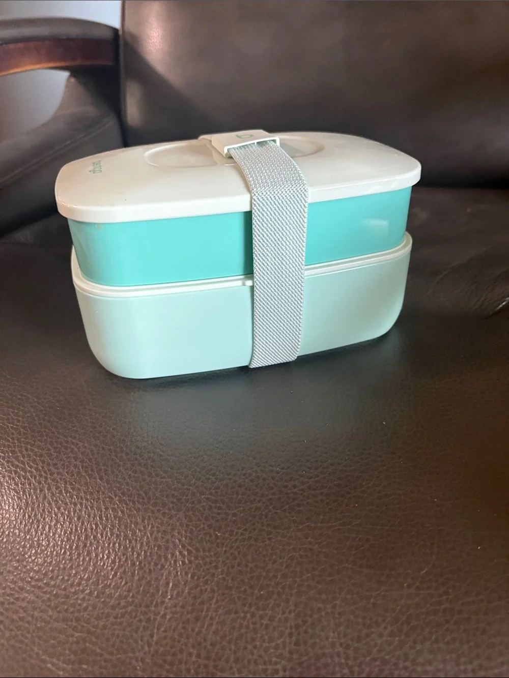 Bentgo Stackable Two-Tier Food Container in Mint and White